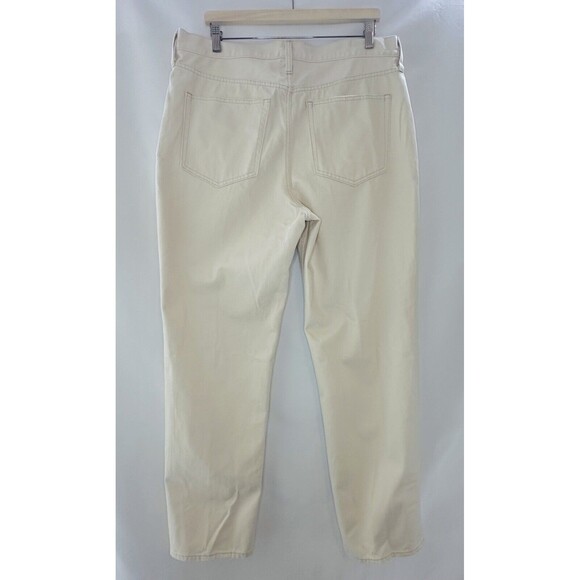 J. CREW Full Length Classic Straight Jeans Cream Ecru Women's SIZE 32 NWT - Picture 2 of 10